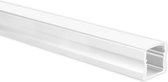 LED strip profiel Potenza wit hoog 5m (2 x 2,5m) incl. melkwitte afdekkap