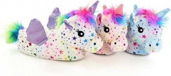Unicorn dieren pantoffel voor kinderen en volwassenen wit maat 36-37 |  bol.com