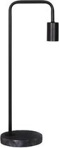 Marmeren Vloerlamp - Metaal - E27 Fitting - ⌀30x160cm - Zwart