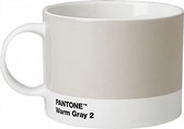 Pantone Theekop en schotel - Bone China - Warm Gray 2 C