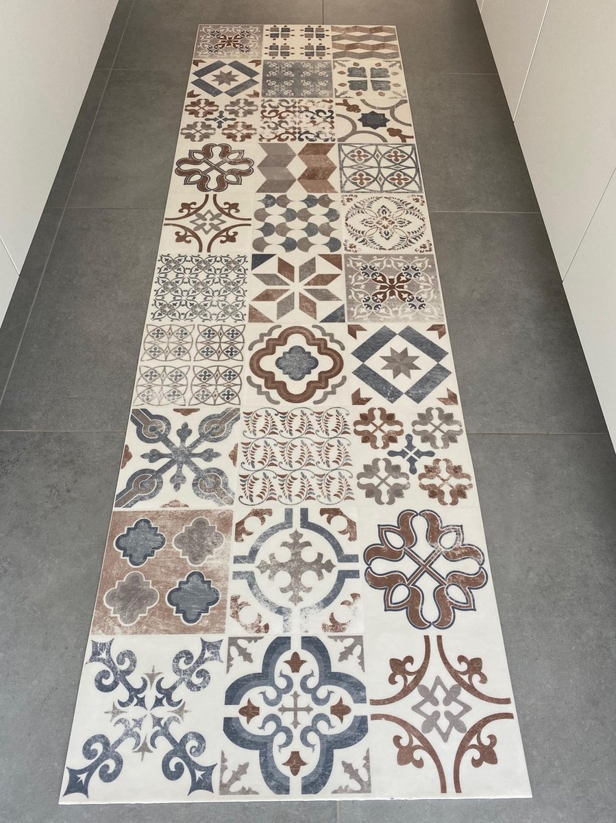 JYG Vloerkleed - Keukenloper BONN 80x160 - Bruin - Beige Bruin - Beige - Taupe