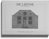 Walljar - De Liefde - Muurdecoratie - Poster met lijst