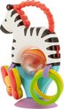 Fisher Price - Activity Zebra - Rammelaar - Speeltje en Bijtring - Grijpspeelgoed baby speelgoed