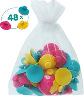 SES Tiny Talents - Badspeelgoed - Zuignap dot art - 47 gekleurde zuignappen