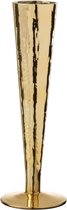 J-Line Champagneglas Oneffen Glas Goud