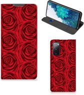 Mobiel Bookcase Geschikt voor Samsung Galaxy S20 FE Smart Cover Red Roses