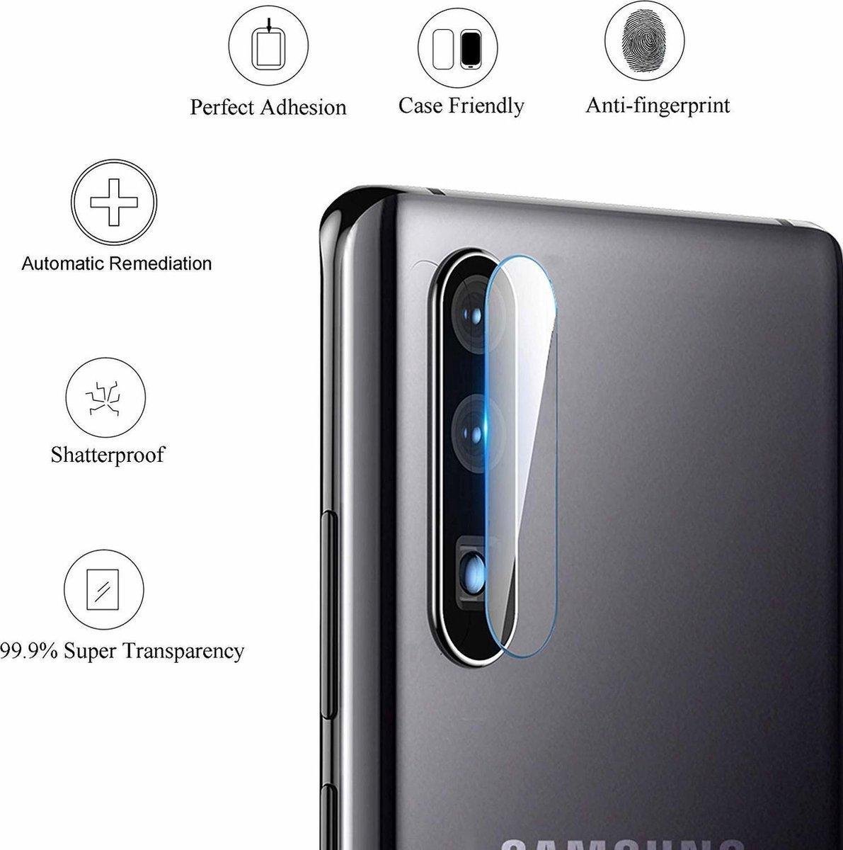 LitaLife Samsung Galaxy Note 10+ Camera Lens Protector - Transparant Tempered Glass
