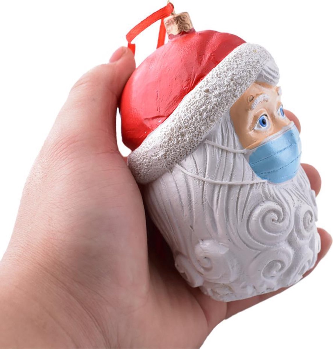 Corona Kerstman Met Mondkapje - Luxe Uitvoering Kerstversiering - Kerstdecoratie - 11... | Bol.Com