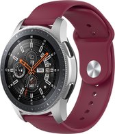 Bandje Voor Garmin Vivoactive / Vivomove Silicone Sport Band - Wijn Rood - Maat: 18mm - ML - Horlogebandje, Armband