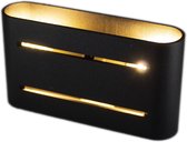 Zwarte LED wandlamp - 2x G9 fitting - IP20 - Petersburgh