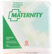 Indasec Maternity Compresa Celulosa Anatómica Gande 25 U