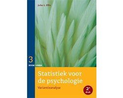 Omslag van Statistiek voor de psychologie 3 - Statistiek voor de psychologie deel 3