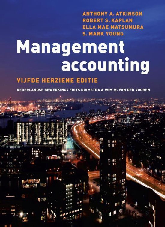 Cover van het boek 'Management Accounting' van Anthony Atkinson