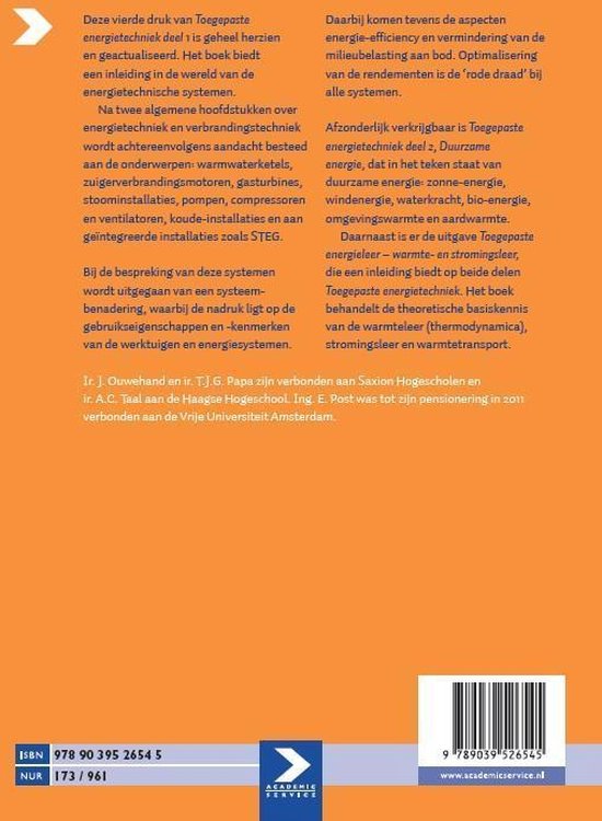 Achterkant van een boek met ISBN, auteursinformatie en een samenvatting van de inhoud.