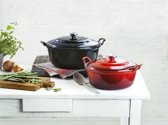 Le Creuset Faitout Braadpan - 6,6 l - Ø 32 cm - Kersenrood