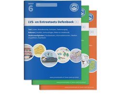 LVS- en entreetoets oefenboeken compleet Delen 1, 2 en 3 - Gemengde opgaven - Groep 6, opgaven voor rekenen, taal en studievaardigheden