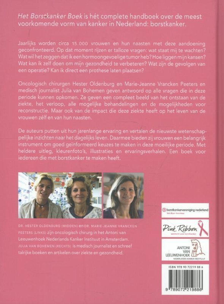 Het borstkankerboek - back cover