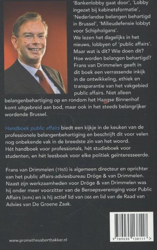 Handboek public affairs - Frans van Drimmelen