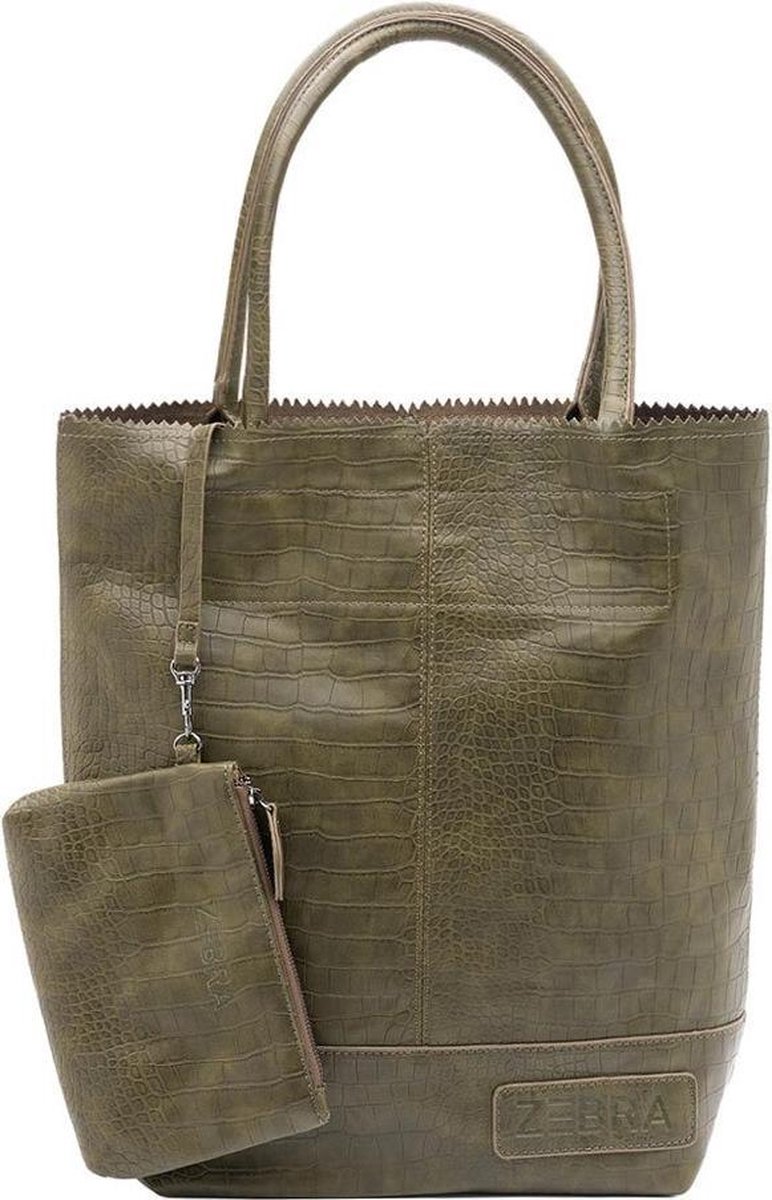 Zebra Trends Natural Bag Kartel Croco Army Green