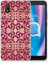 Beschermhoesje Alcatel 1B (2020) Smartphone hoesje Barok Pink