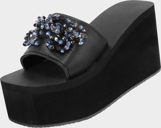 Uzurii Sandal Black Amazon dames slippers, Black, maat: 41/42 | bol.com
