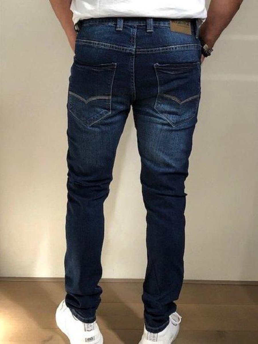 MASKOVICK Heren Jeans Milano stretch SlimFit - Dark Used - W34 X L34 |  bol.com