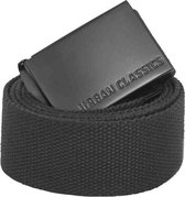 Urban Classics - Canvas Belts black/black one size Canvas riem - Zwart