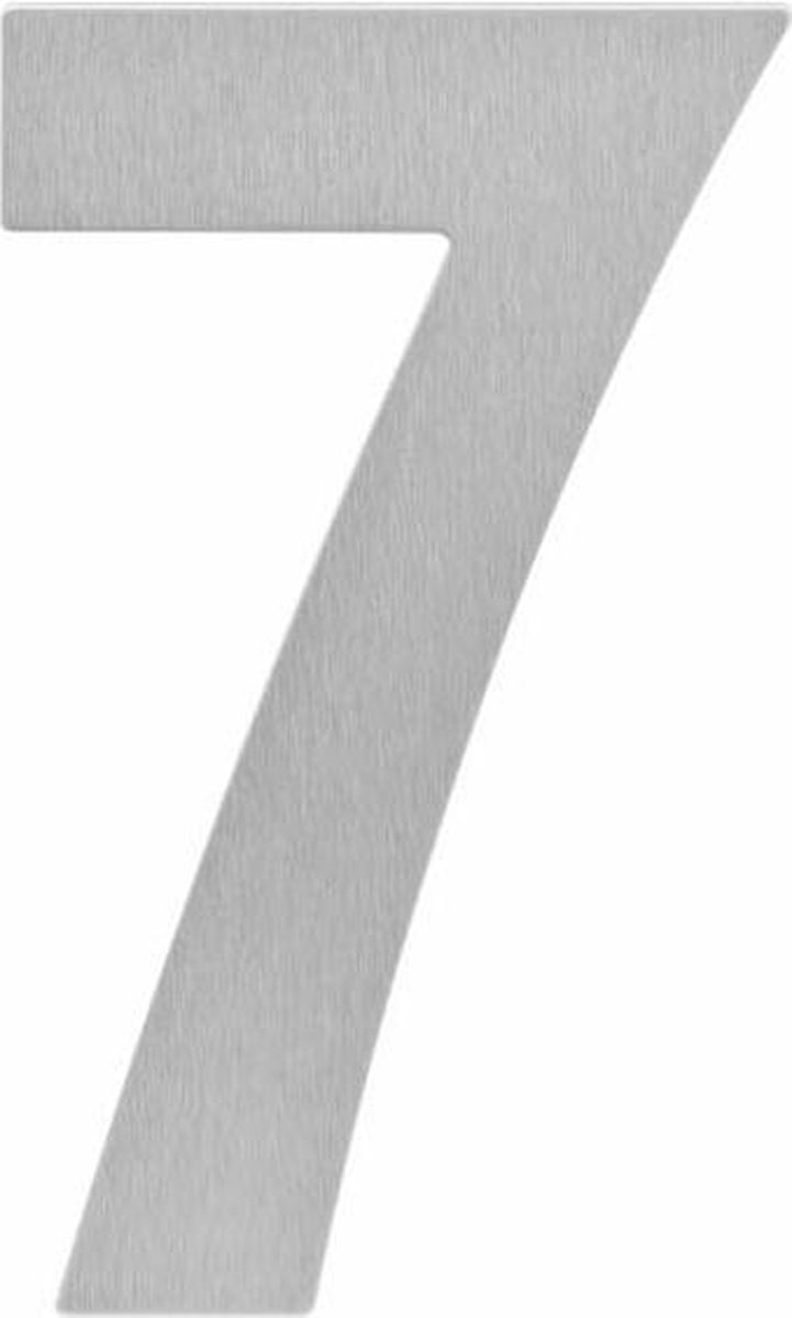 Intersteel Huisnummer 7 200 mm rvs geborsteld