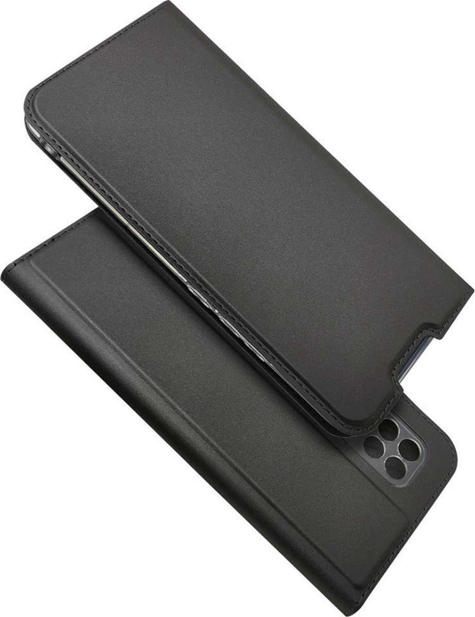 Xiaomi Mi 10 Lite Standcase Hoesje Grijs met Pashouder