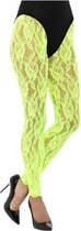Foute Fluor Neon 90's Groene Kanten Legging  | One size