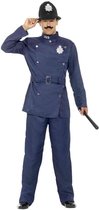 Smiffy's - Politie & Detective Kostuum - Typische London Bobby - Man - Blauw - Large - Carnavalskleding - Verkleedkleding