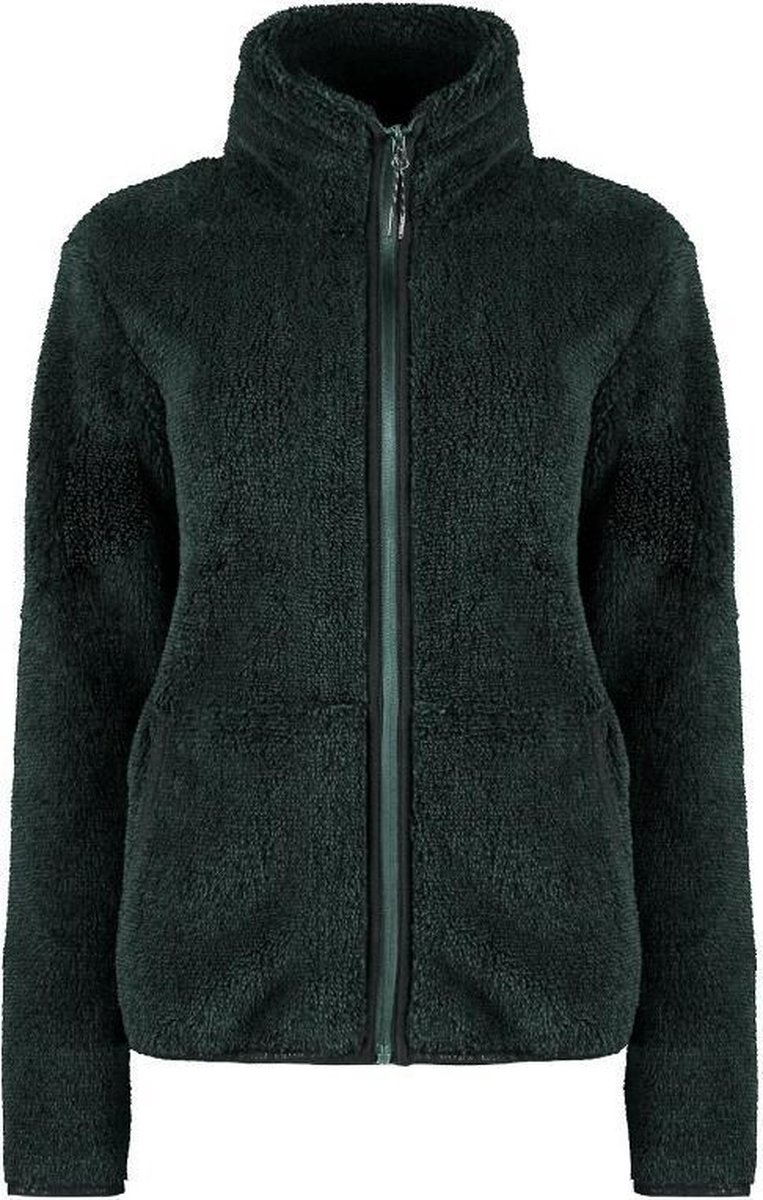 Kjelvik dames vest fleece Inez green mel. maat 40