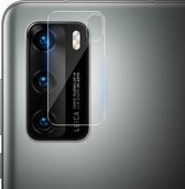 Huawei P40 - Full Cover Camera lens screenprotector - Tempered Glass - Transparant (2-Pack)