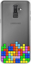 6F hoesje - geschikt voor Samsung Galaxy J8 (2018) -  Transparant TPU Case - Tetris #ffffff