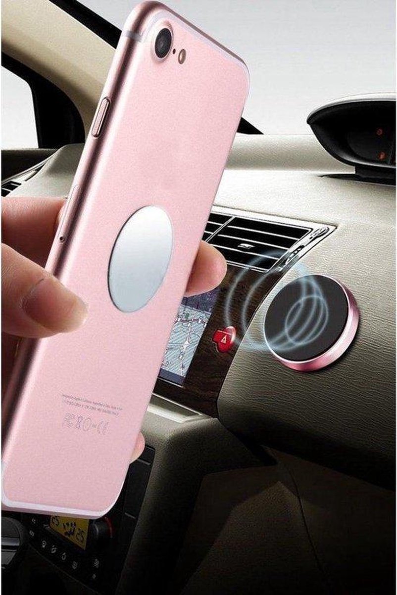 DURATA Magnetische Auto Houder voor ieder Smartphone - Onschadelijk - Paste & Go