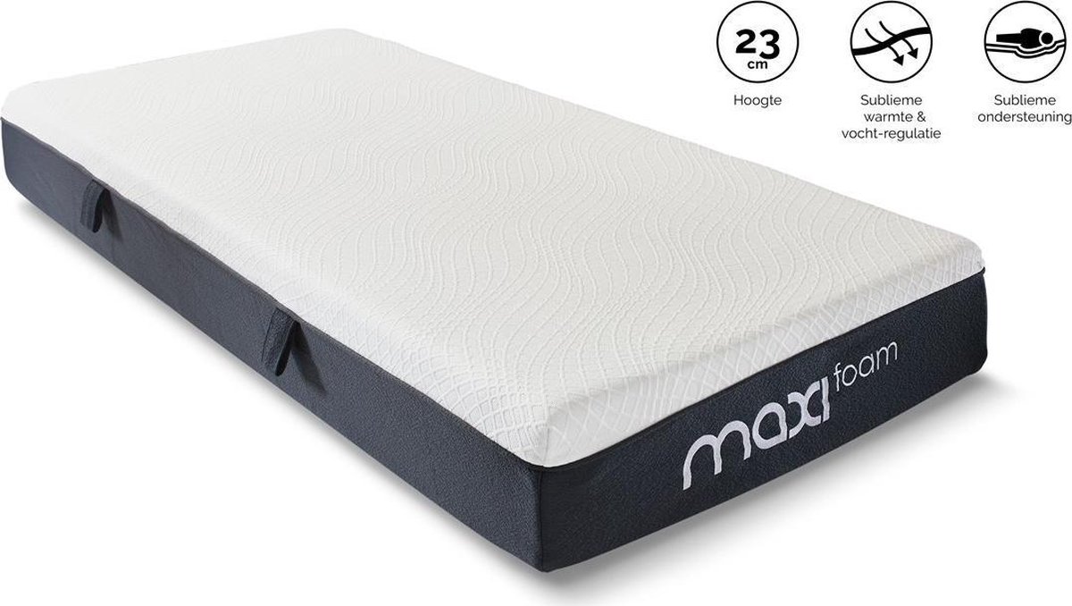 Maxi Foam traagschuim matras inclusief hoofdkussen(s) - 160 x 200 cm |  bol.com