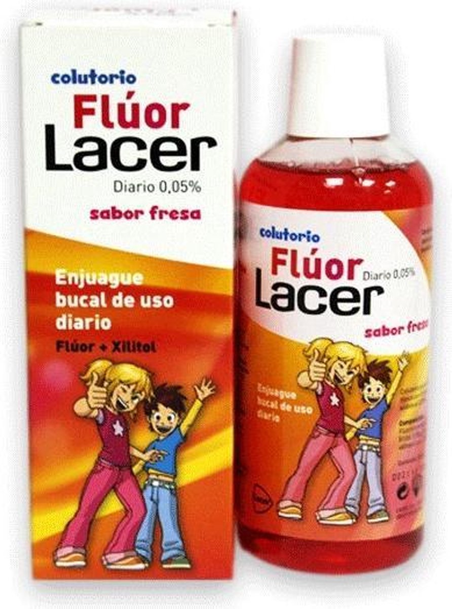 Lacer Junior Colutorio Con Flúor Y Sabor A Fresa 500 Ml