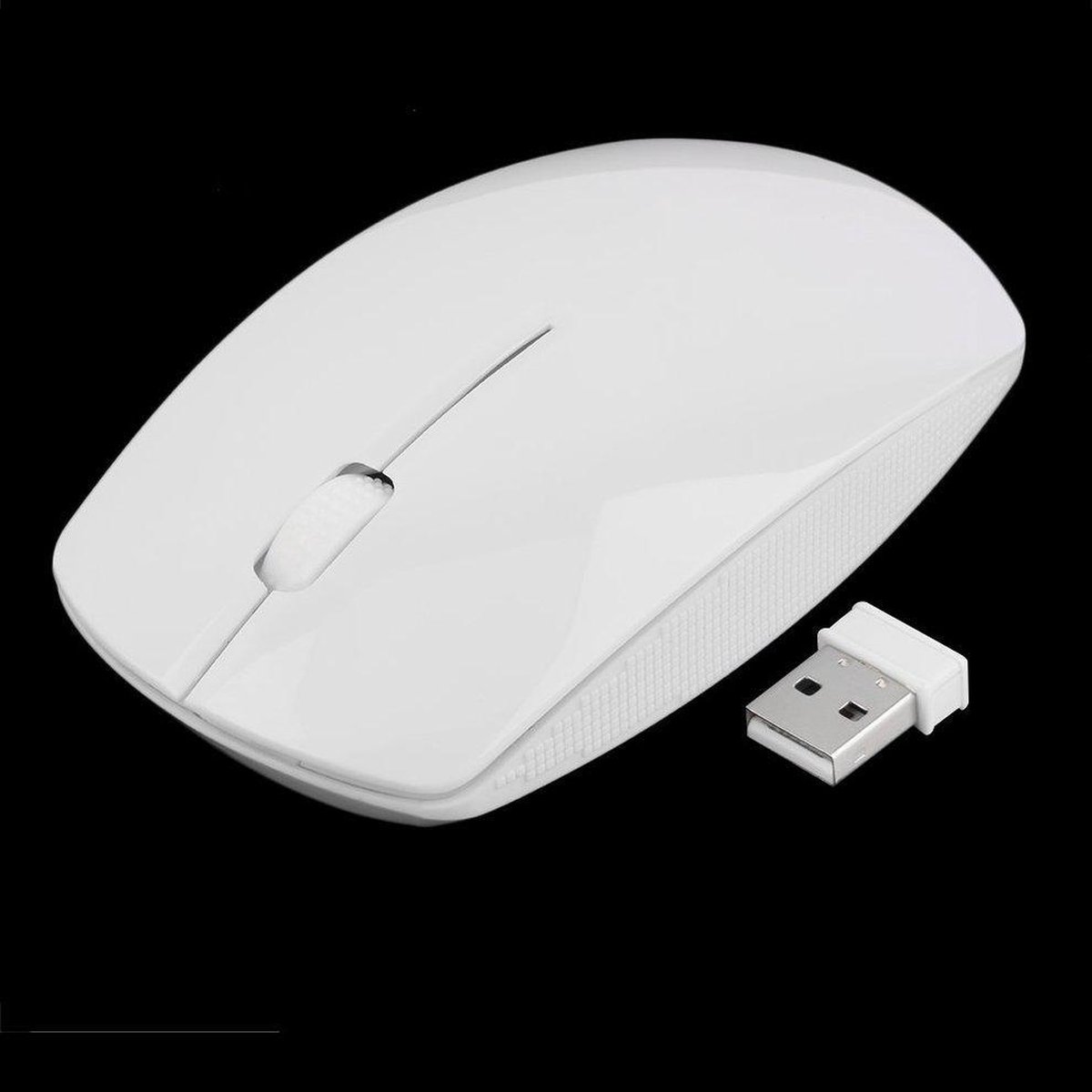 2.4G muis USB Draadloze en muizen 1600 DPI muis voor PC Laptop Computer G-196 - wit