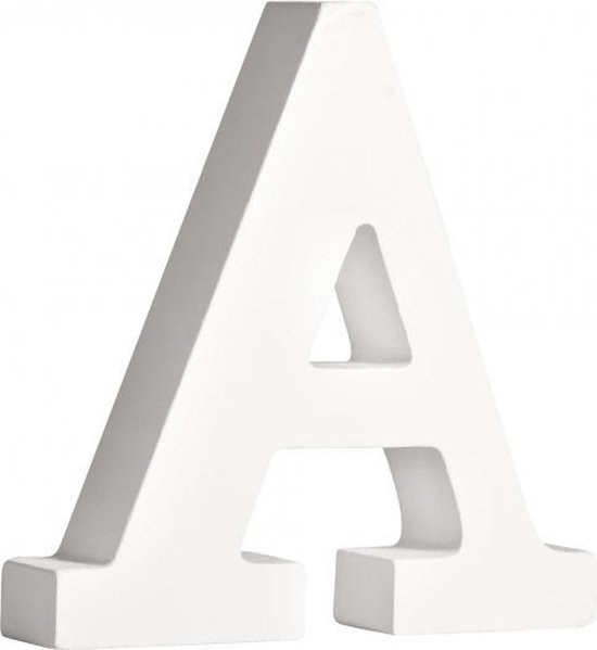gijzelaar lening bloemblad Houten decoratie hobby letters - 4x losse witte letters om het woord - PAPA  - te maken... | bol.com