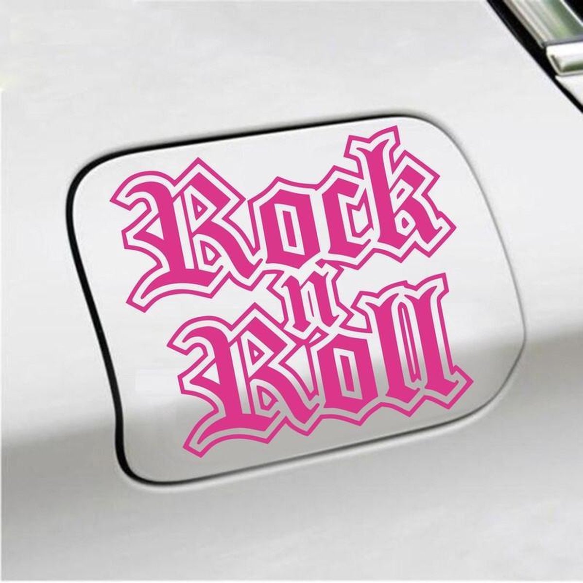 Afbeelding van product MC Living  Bumpersticker - Rock N Roll - 13 X 15 - Roze