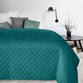Luxe bed_Beddensprei_brulo_sprei_220X240 cm_donker turquoise