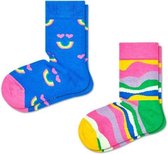 Happy Socks Kids 2-Pack Rainbow Smile Socks