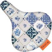zadeldek bikecap delft blue tiles
