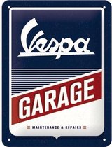 Wandbord - Vespa Garage -15x20-