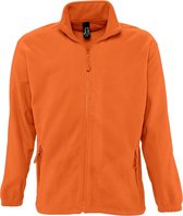 SOLS Heren North Full Zip Outdoor Fleece Jacket (Oranje)