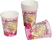 Tib Feestbekers Barbie 260 Ml Karton Roze 6 Stuks