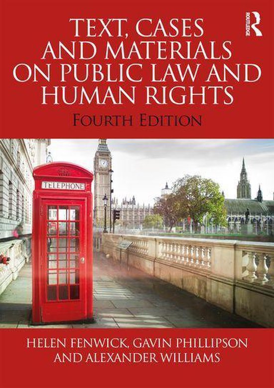 Text, Cases and Materials on Public Law and Human Rights - cover