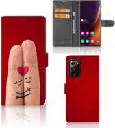 GSM Hoesje Geschikt voor Samsung Galaxy Note20 Ultra Wallet Book Case Cadeau voor Vrouw Liefde