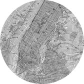 Fotobehang - Map 125x125cm - Rond - Vliesbehang - Zelfklevend