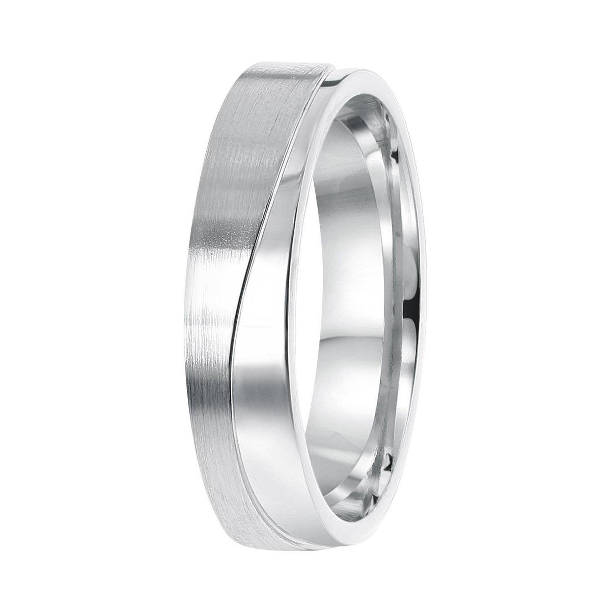 Lucardi Heren Vriendschapsring Santorini - Ring - Vaderdag Cadeautje - Echt Zilver - Zilverkleurig